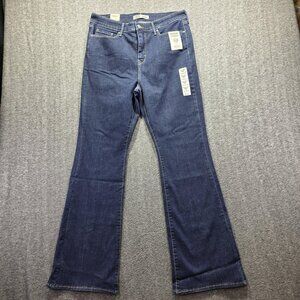 Signature Levi Strauss Jeans Womens 12M Blue Totally Shaping High Rise Flare